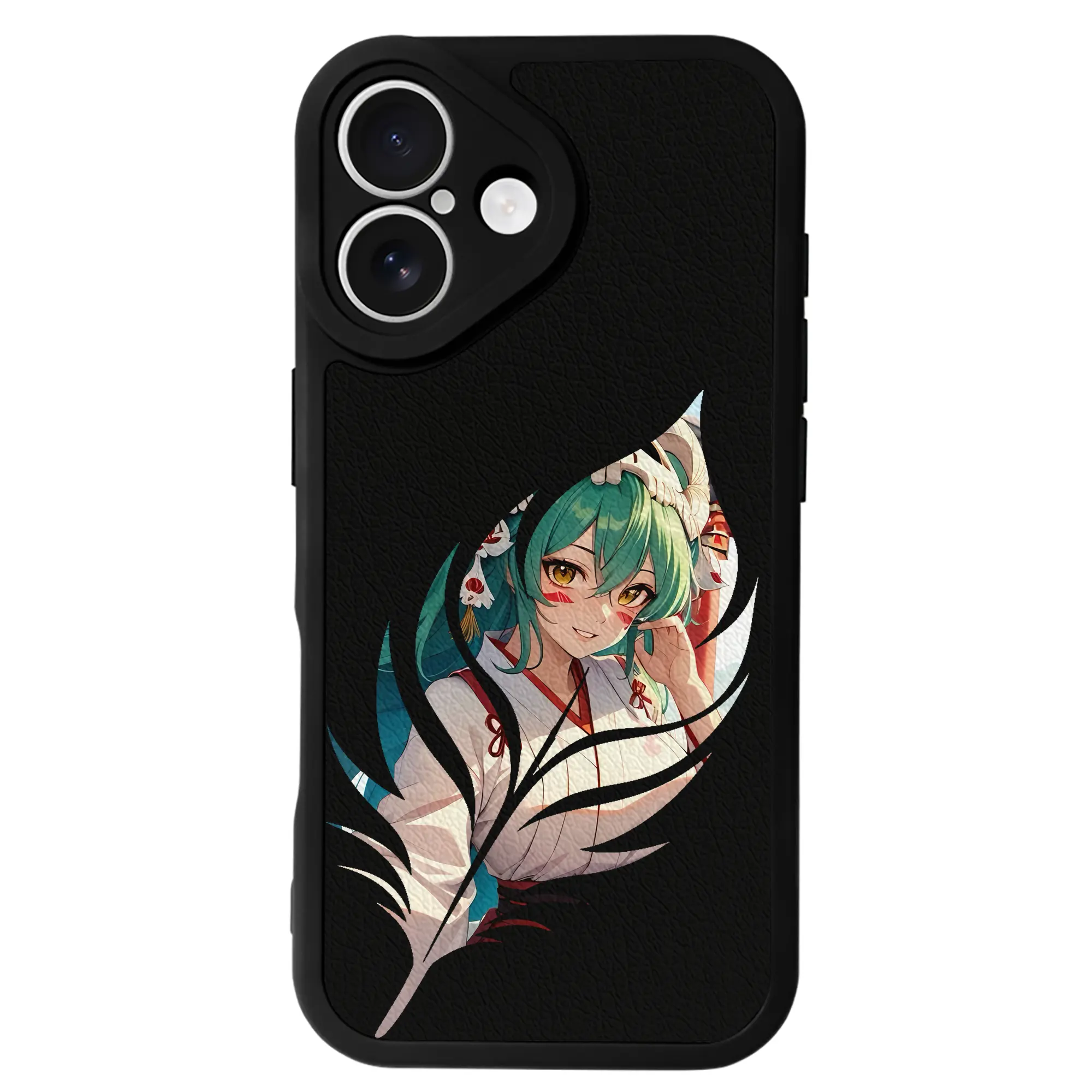 ブリーチ グッズ ネリエル・トゥ・オーデルシュヴァンク - IPhone 16シリーズ対応 ・ シリコンスマホケース ・ レザー調 ・ 高精度フィット ・ 耐衝撃 ・ ワイヤレス充電対応 ・ 精密カット